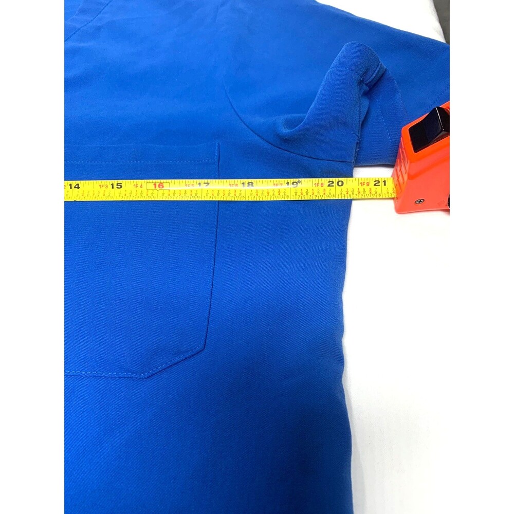 Figs Catarina Scrub Top Womens M Blue 1 Pocket FW1000 - Picture 3 of 7